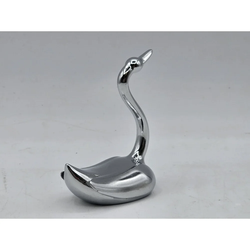 Umbra Shiny Silver‎ Tone Ring Holder Swan or Decoration